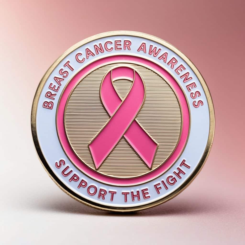 Breast cancer coins