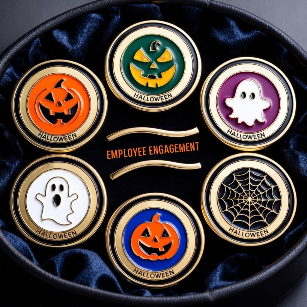 Halloween-themed custom coins