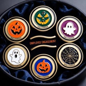 Halloween-themed custom coins