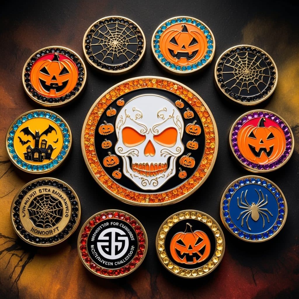 Custom Halloween coins