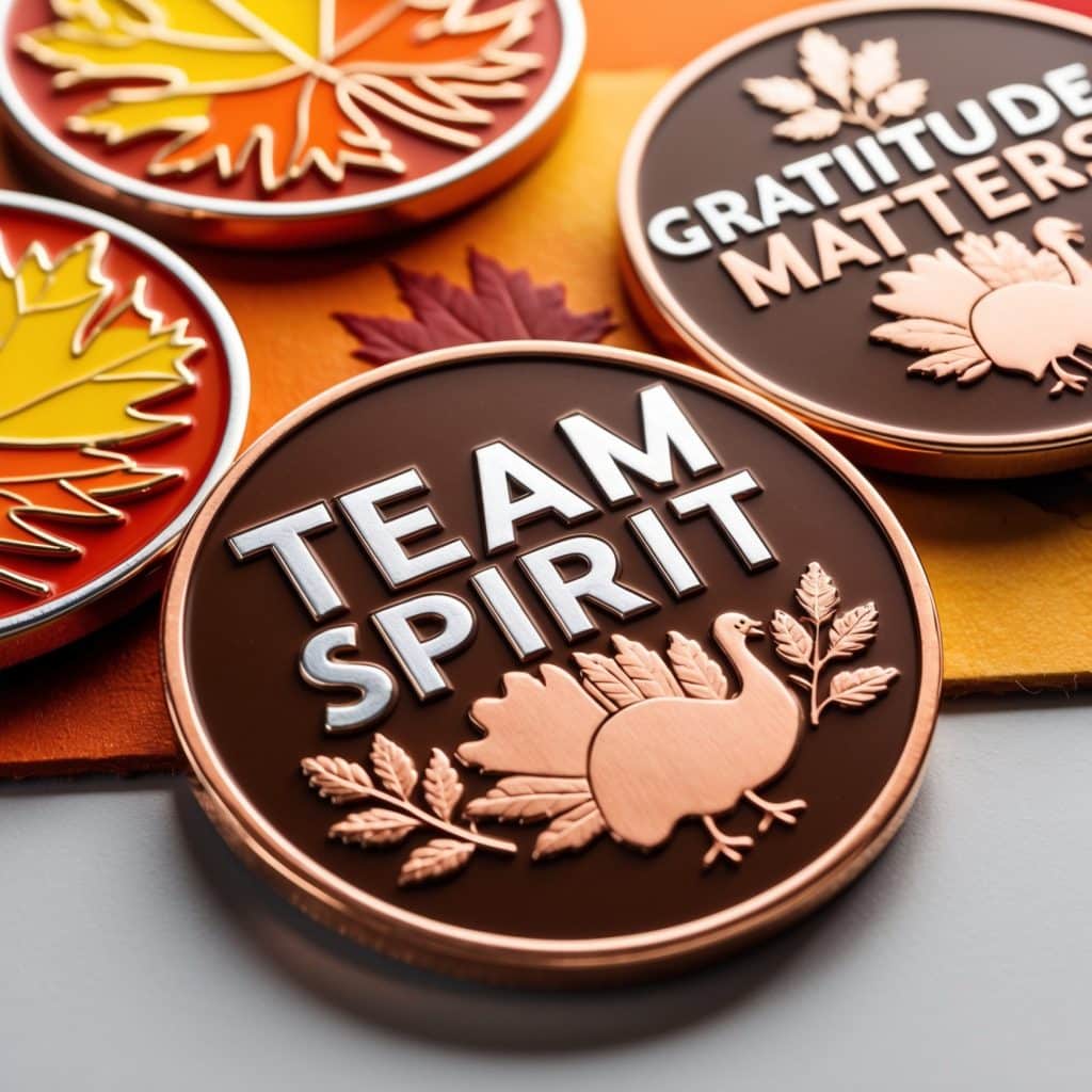 Thanksgiving challenge coins