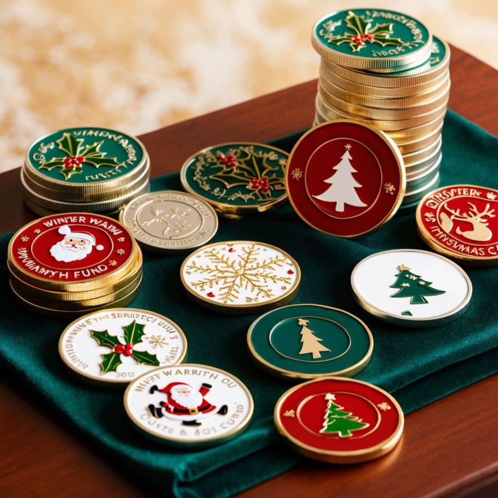 Holiday challenge coins